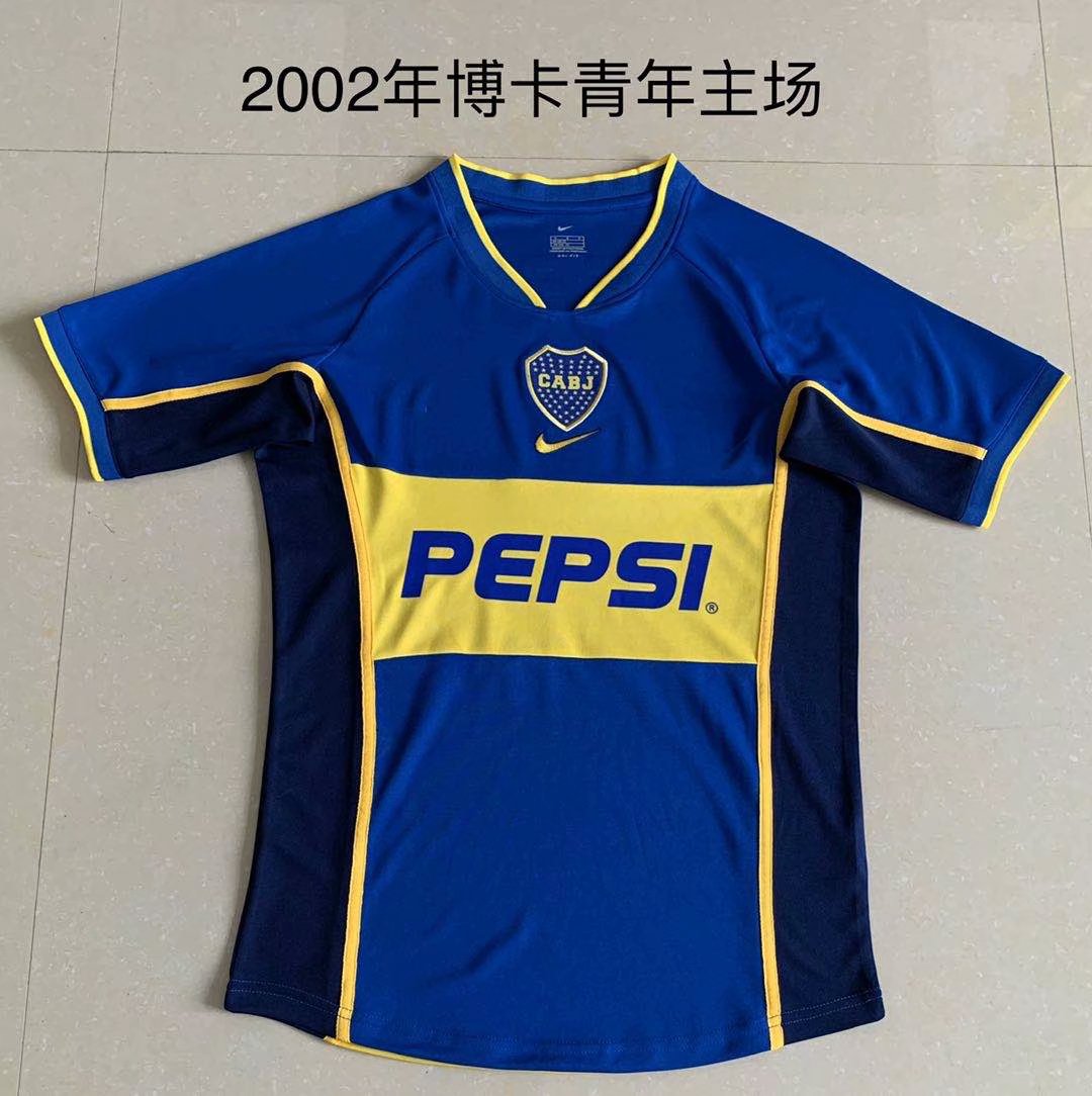 2002 Boca Juniors home Retro jersey