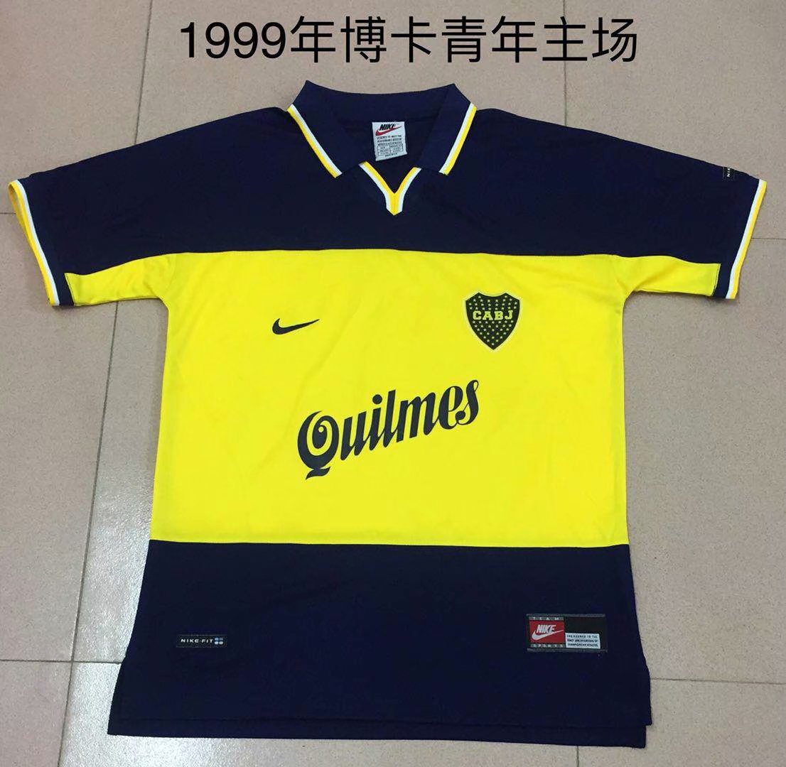 1999 Boca Juniors home Retro jersey