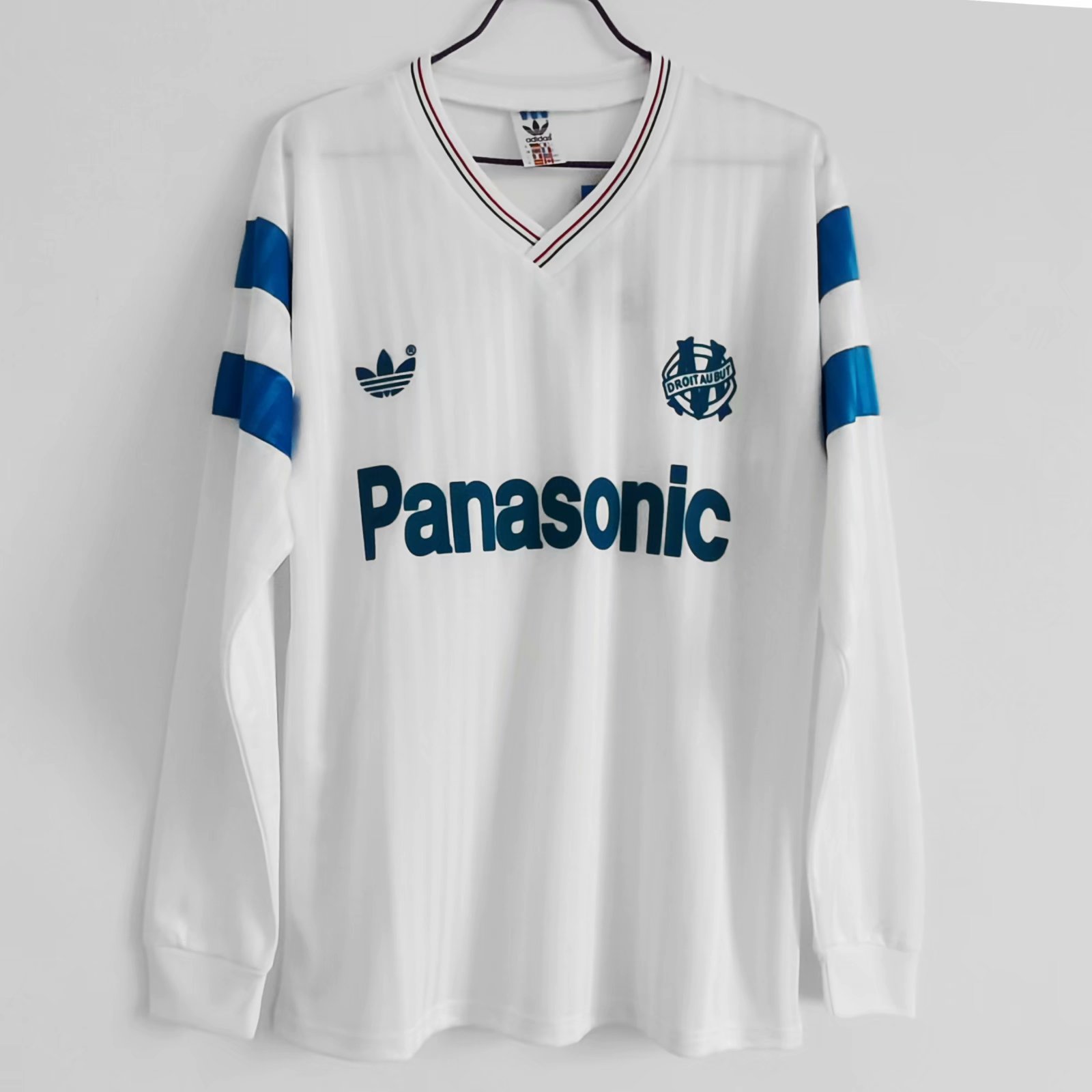 1990 Marseille home Retro Long sleeve jersey