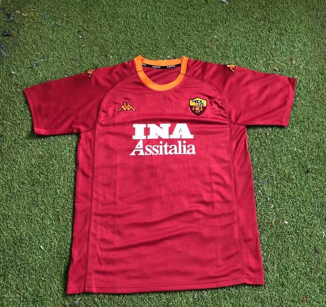 2000-2001 AS ROME HOME FOOTBALL Retro