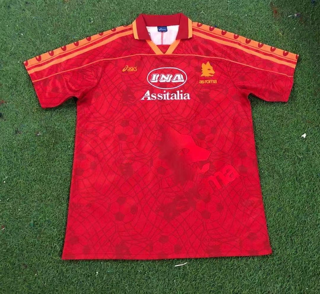 1995-1996 AS ROME HOME FOOTBALL Retro