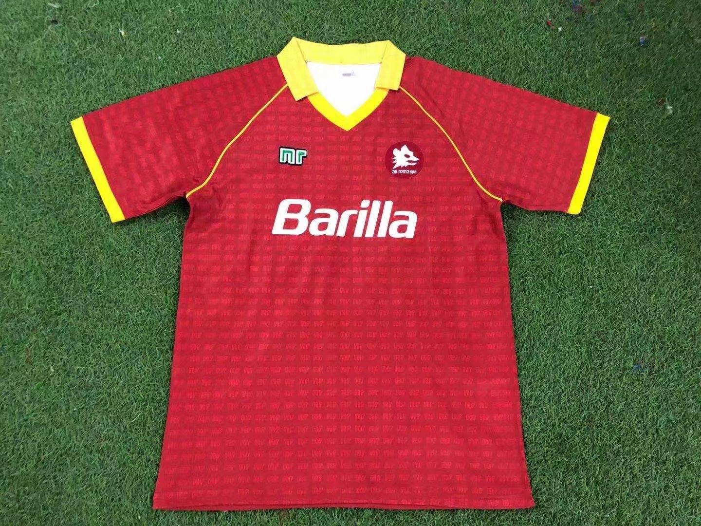 1990-1991 AS ROME HOME FOOTBALL Retro