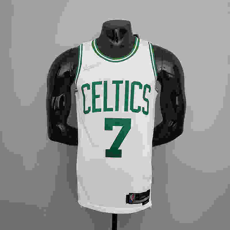 75th Anniversary Brown #7 Celtics White NBA Jersey S-XXL(EC12)