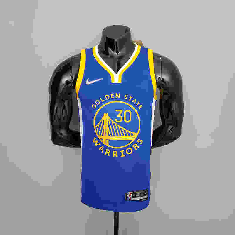 75th Anniversary GURRY#30 Warriors Blue NBA Jersey S-XXL(B19A)