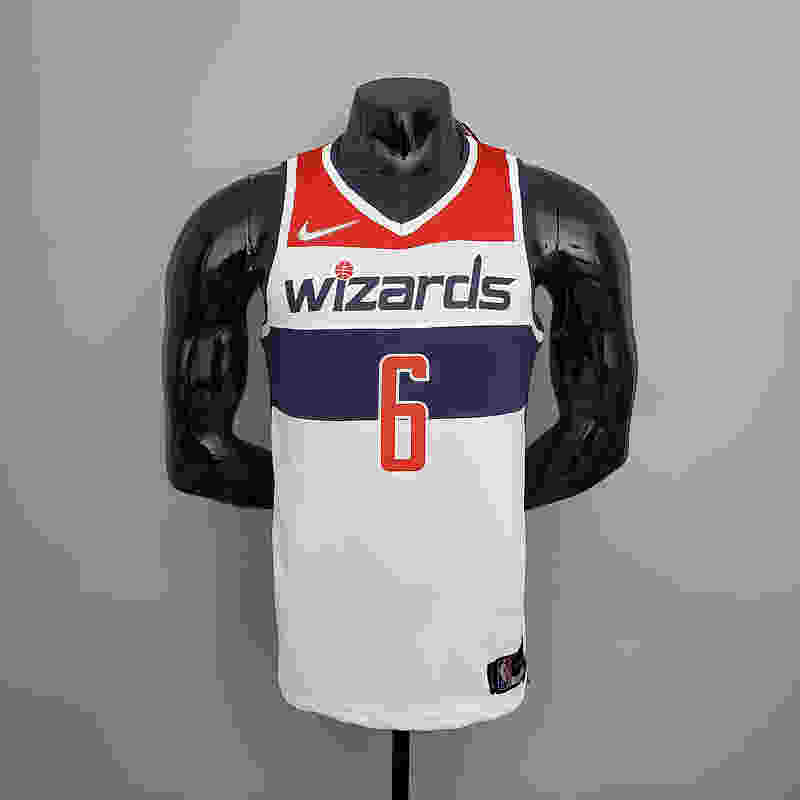 75th Anniversary Harrell #6 Wizards Black Red White NBA Jersey S-XXL(E866)