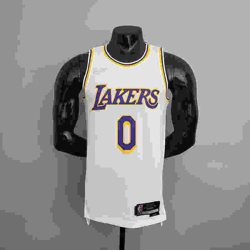 75th Anniversary Lakers White NBA Jersey S-XXL(88CF)