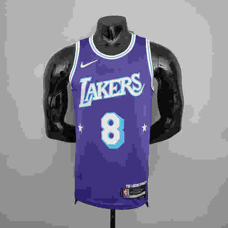 2022 75th Anniversary BRYANT#8 Lakers City Edition Purple NBA Jersey S-XXL(1A28)