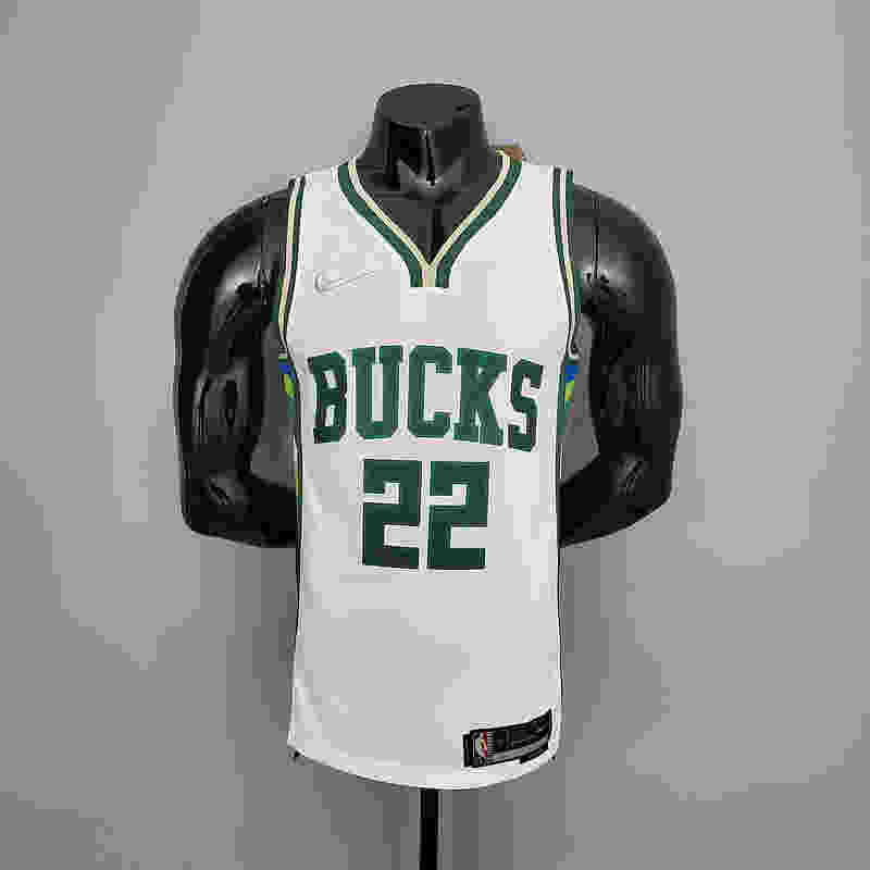 2022 Middleton #22 Bucks White NBA Jersey S-XXL(F2DD)