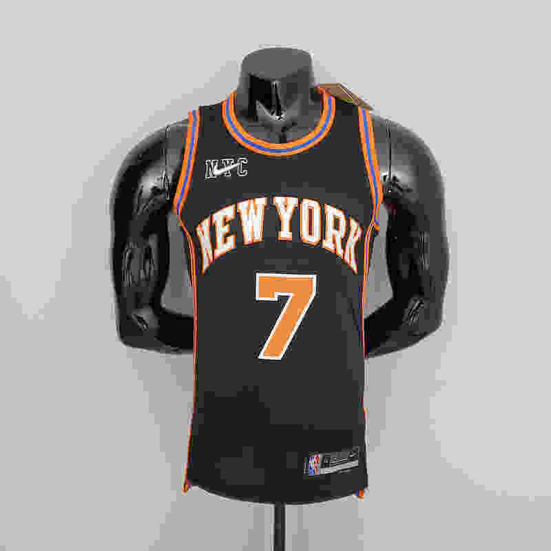 2022 Season Anthony#7 Knicks Urban Edition Black NBA Jersey S-XXL(E4B2)