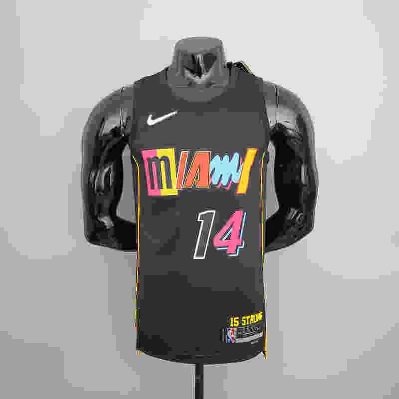 2022 Season herro#14 Heat City Edition Black NBA Jersey S-XXL(AD6D)