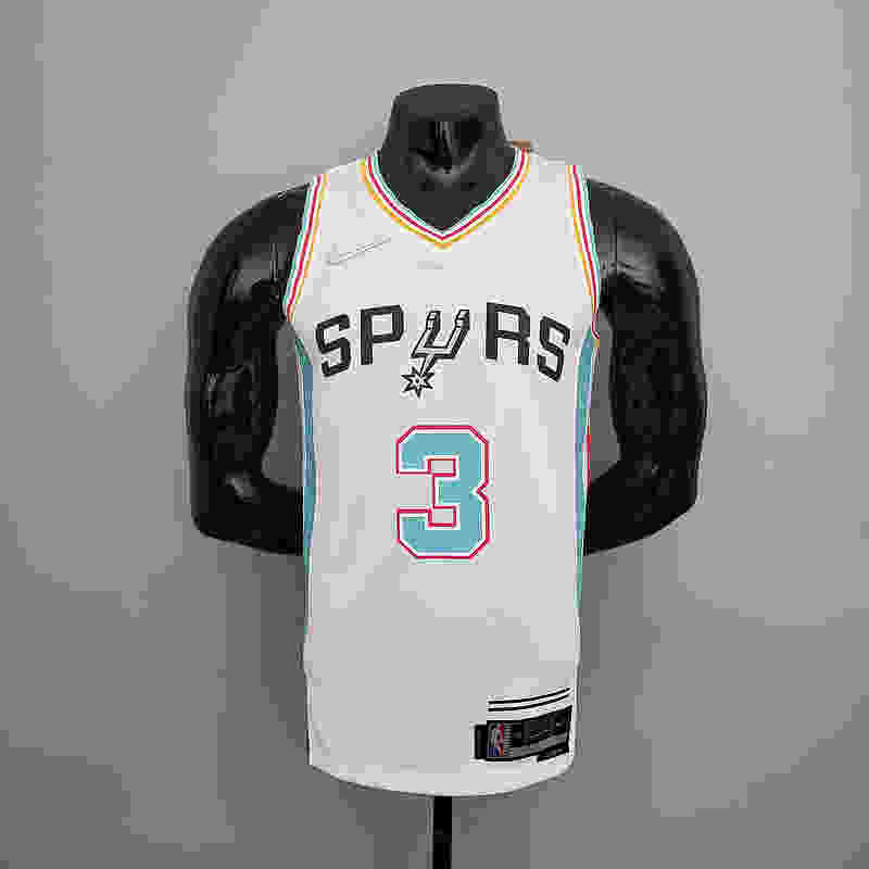 2022 season Johnson #3 Spurs City Edition white NBA jersey S-XXL(113E)