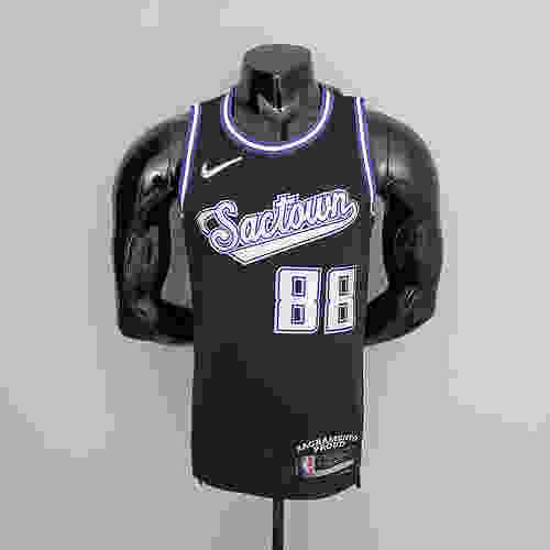 2022 Season QUETA#88 Kings City Edition Black NBA Jersey S-XXL(0C74)