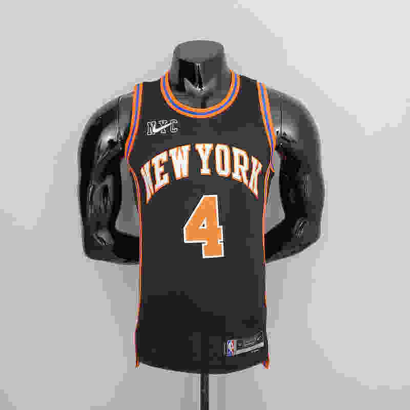 2022 Season Rose#4 Knicks Urban Edition Black NBA Jersey S-XXL(49C4)