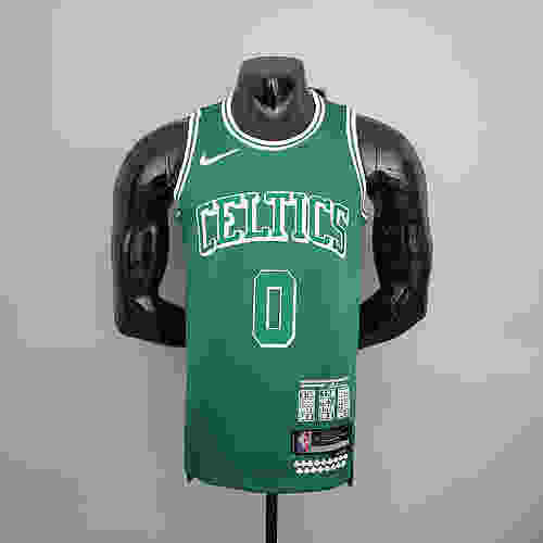 2022 season Tatum #0 Teltes City Edition Green NBA Jersey S-XXL(543C)