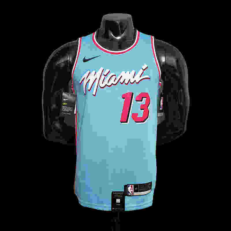 ADEBAYO#13 Miami Heat V-neck blue NBA jersey Size︰XS-XXL Nike connect recognitio...(178C)