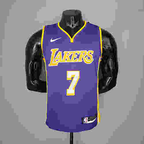 ANTHONY#7 Lakers purple yellow side NBA jersey Size︰S-XXL V(A901)