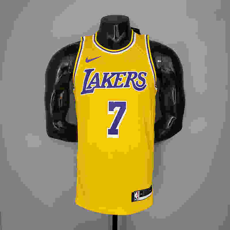 ANTHONY#7 Lakers Round neck yellow NBA jersey Size︰S-XXL(DFAA)