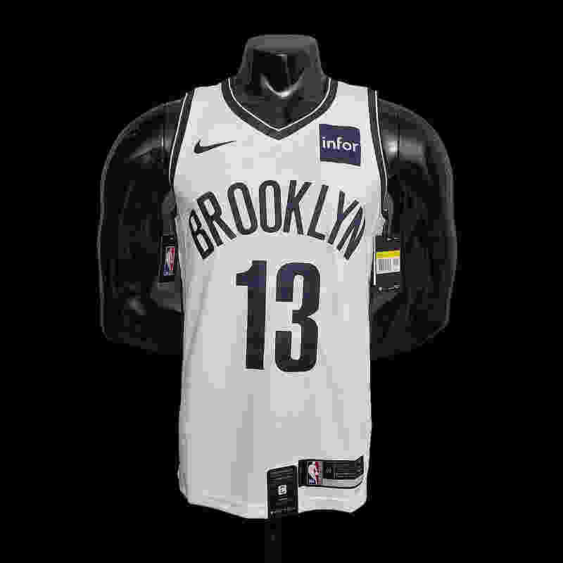 Brooklyn Nets Harden #13 White S-XXL(4397)