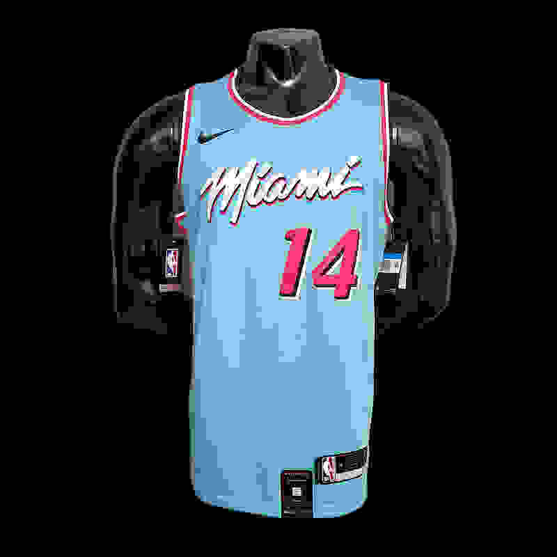 HERRO#14 Miami Heat V-neck blue NBA jersey Size︰XS-XXL Nike connect recognition