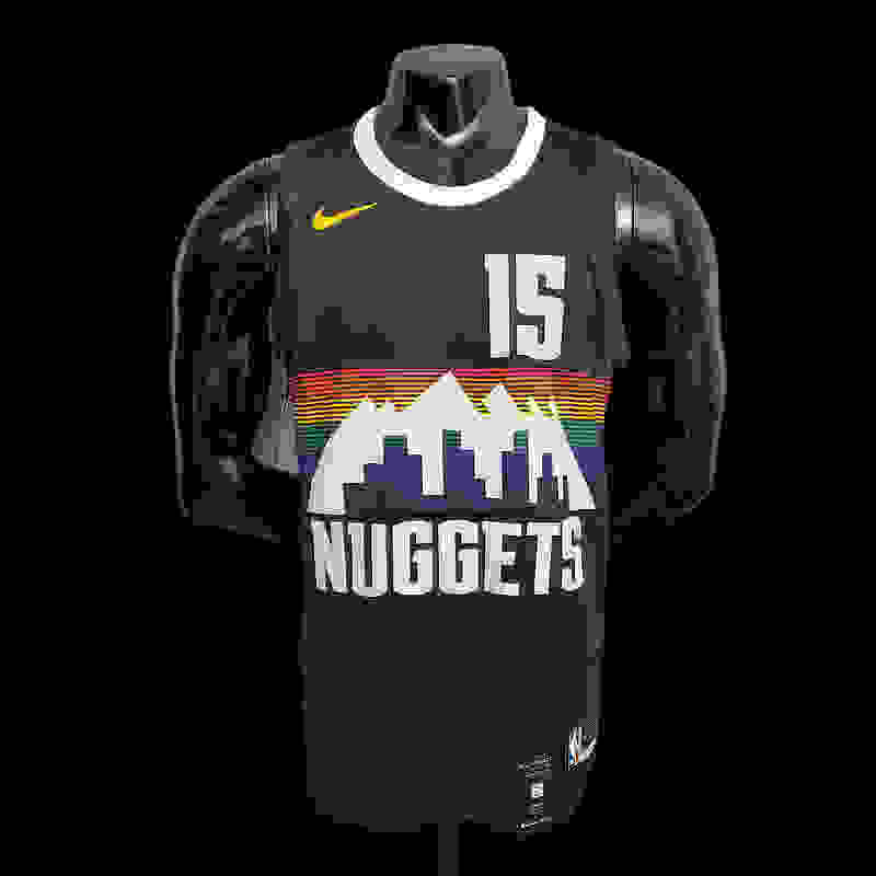 2JDKIC#15 Nuggets City Edition Black jersey Size︰ XS-XXL Nike connect recognition