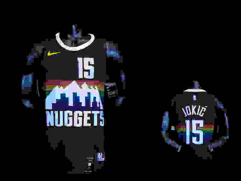 JOKIC#15 Nuggets City Edition Black jersey Size︰ XS-XXL Nike connect recognition