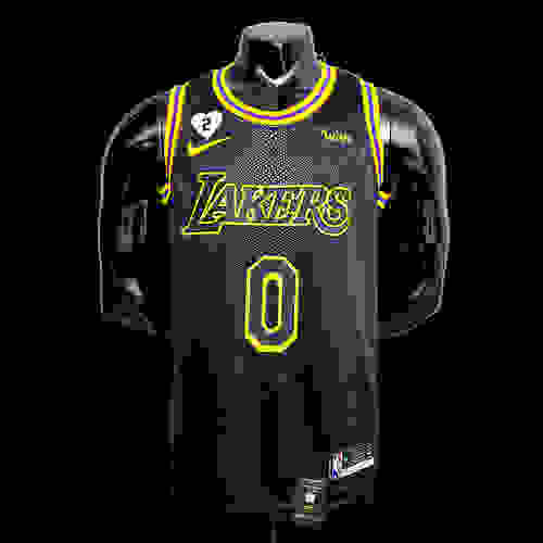 2KUZMA #0 Lakers black NBA jersey SizeXS-XXL Nike connect recognition