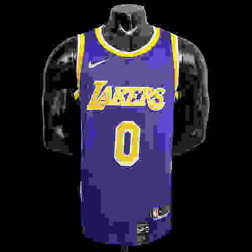 KUZMA #0 Lakers purple NBA jersey SizeXS-XXL Nike connect recognition