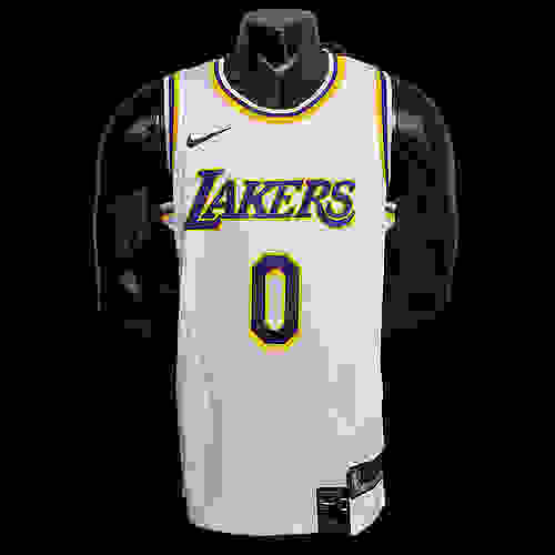 KUZMA #0 Lakers Round neck white NBA jersey SizeXS-XXL Nike connect recognition