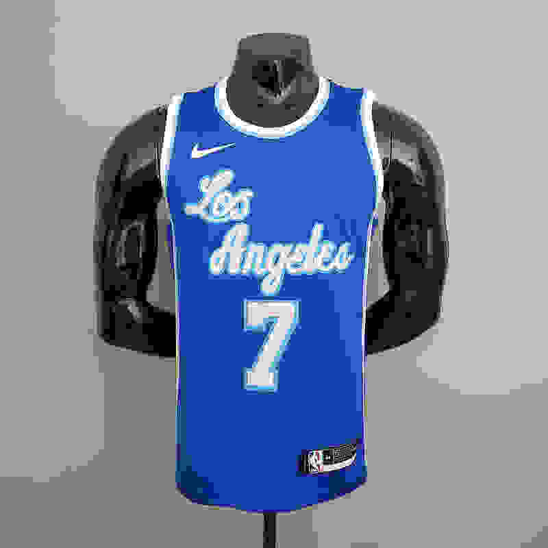 Lakers Anthony#7 Latin Night (High Head) Blue NBA Jersey S-XXL