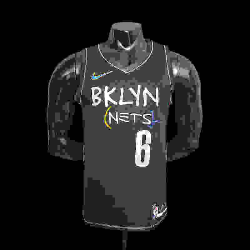 New Brooklyn Nets JORDAN#6 City Edition Black S-XXL(F559)