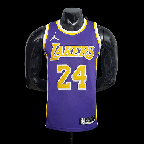 New Lakers Jordan Bryant #24 Theme Purple Round Neck S-XXL