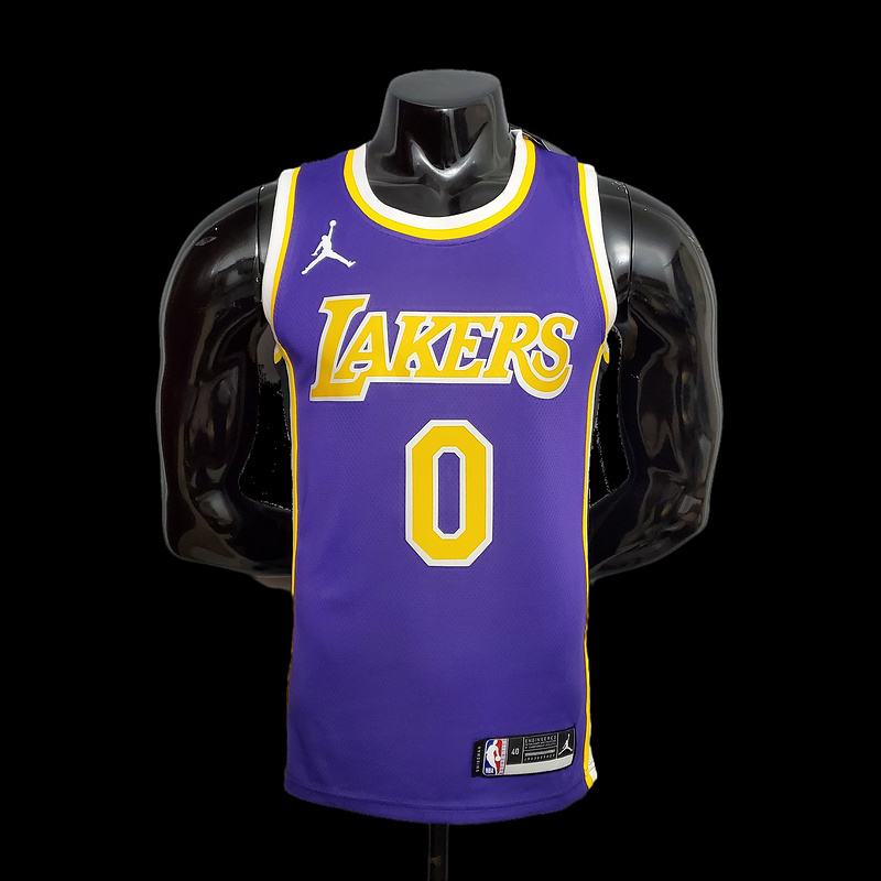 New Lakers Jordan Young #0 Theme Purple Round Neck S-XXL