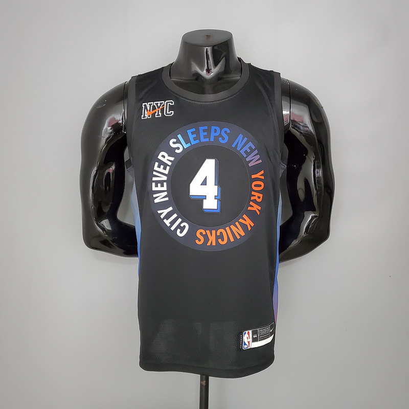 ROSE#4 Knicks City Edition Black NBA Jersey S-XXL