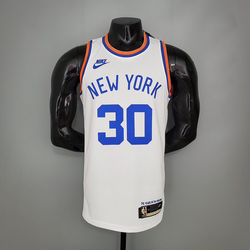 RANDLE#30 75th Anniversary Knicks White NBA Jersey S-XXL