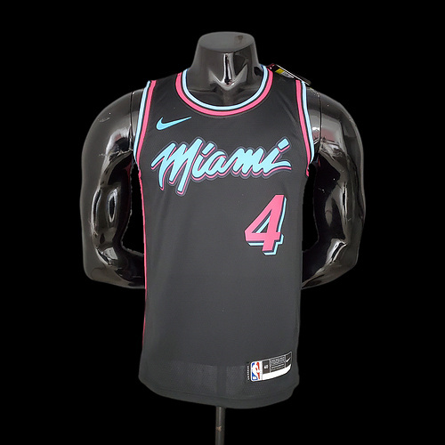 OLADIPO#4 Miami Heat V-neck blue NBA jersey SizeS-XXL