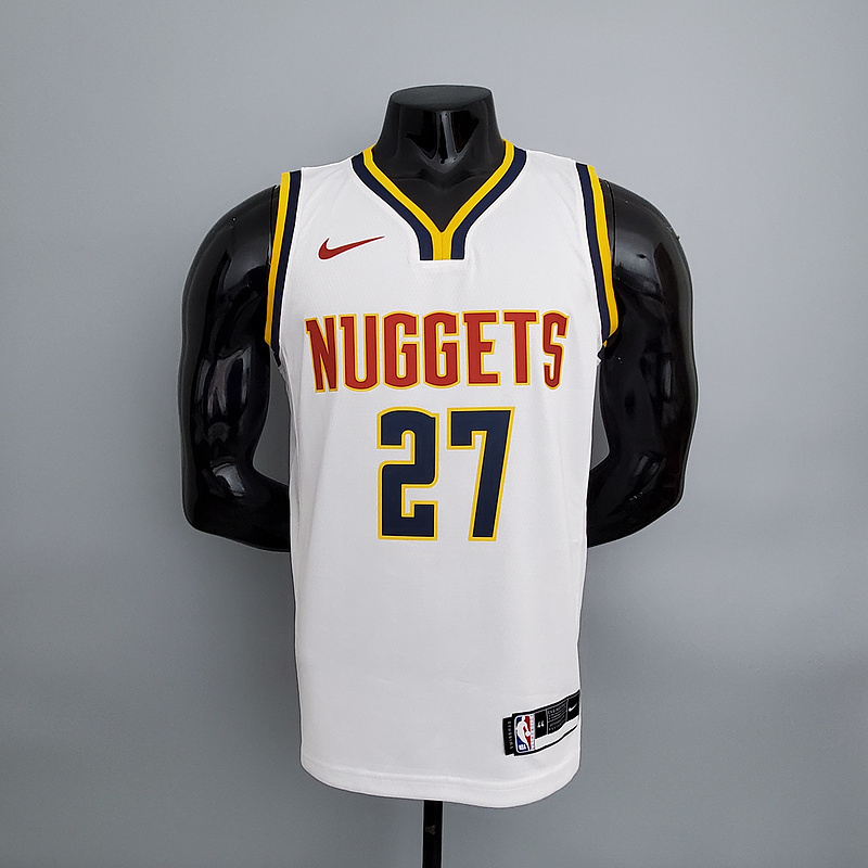 Nuggets Murray#27 Limited White NBA Jersey S-XXL