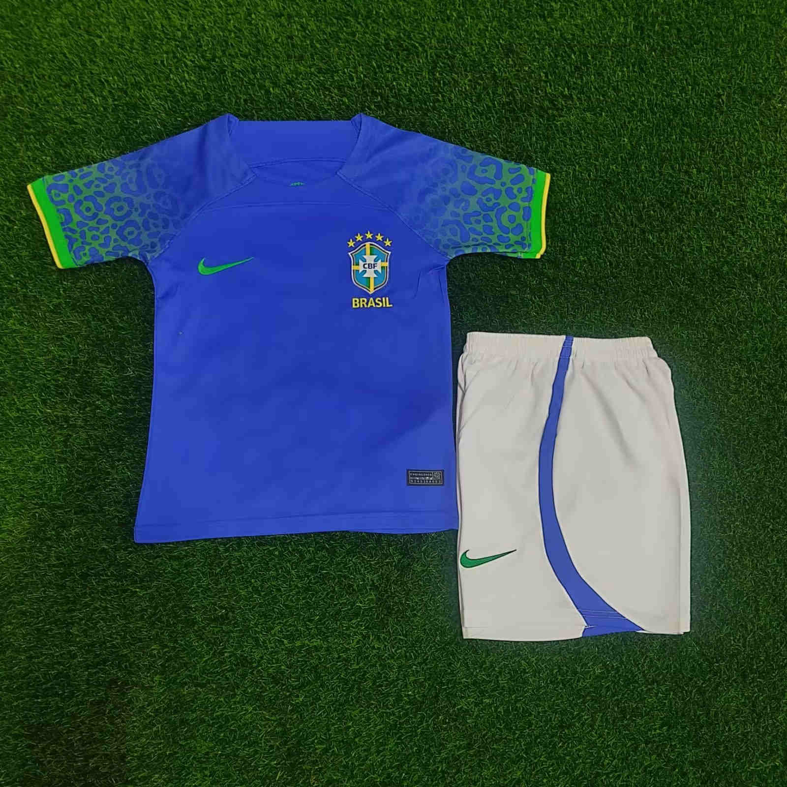2022-2023 Brazil away kids kit 