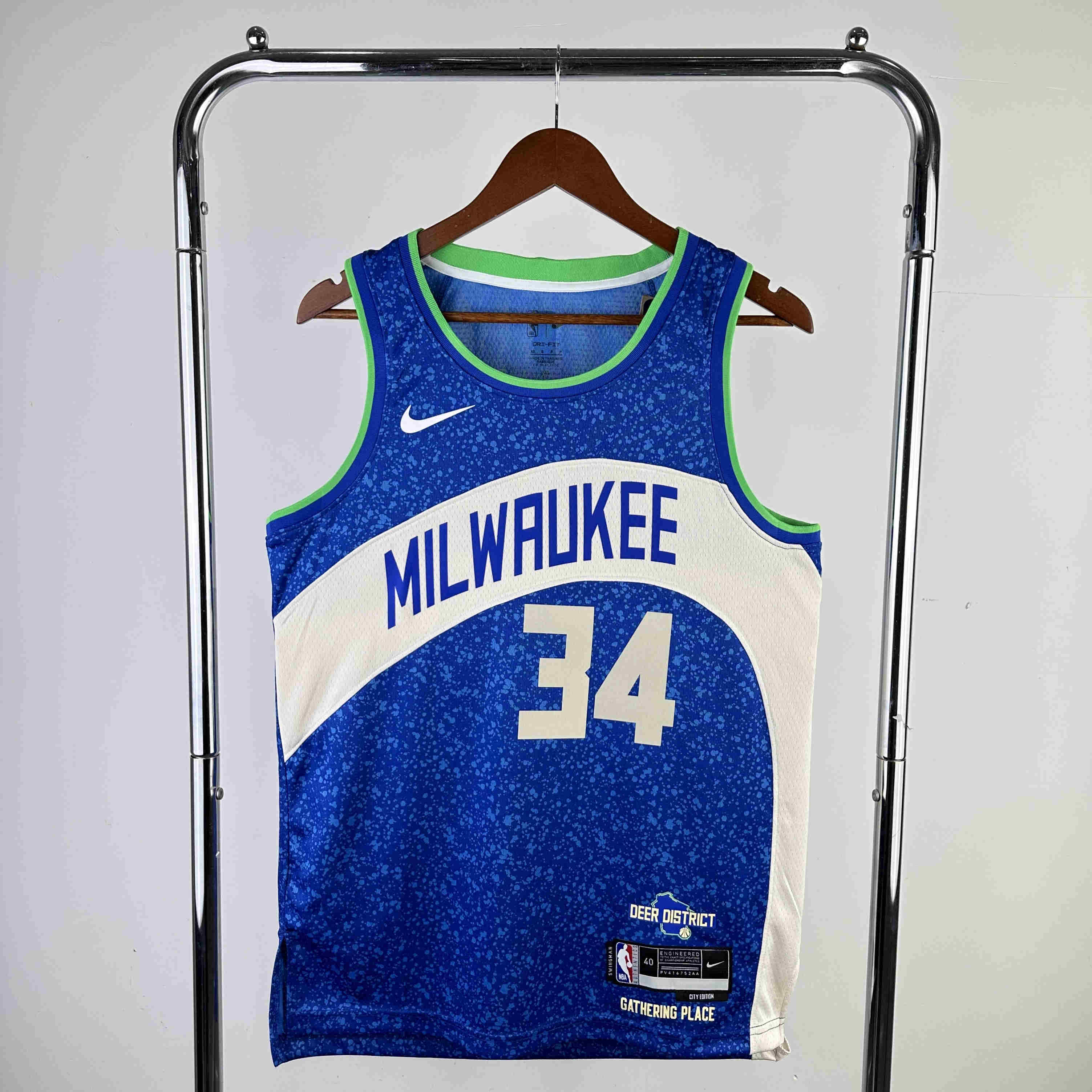 Milwaukee Bucks NBA Jersey Antetokounmpo 34