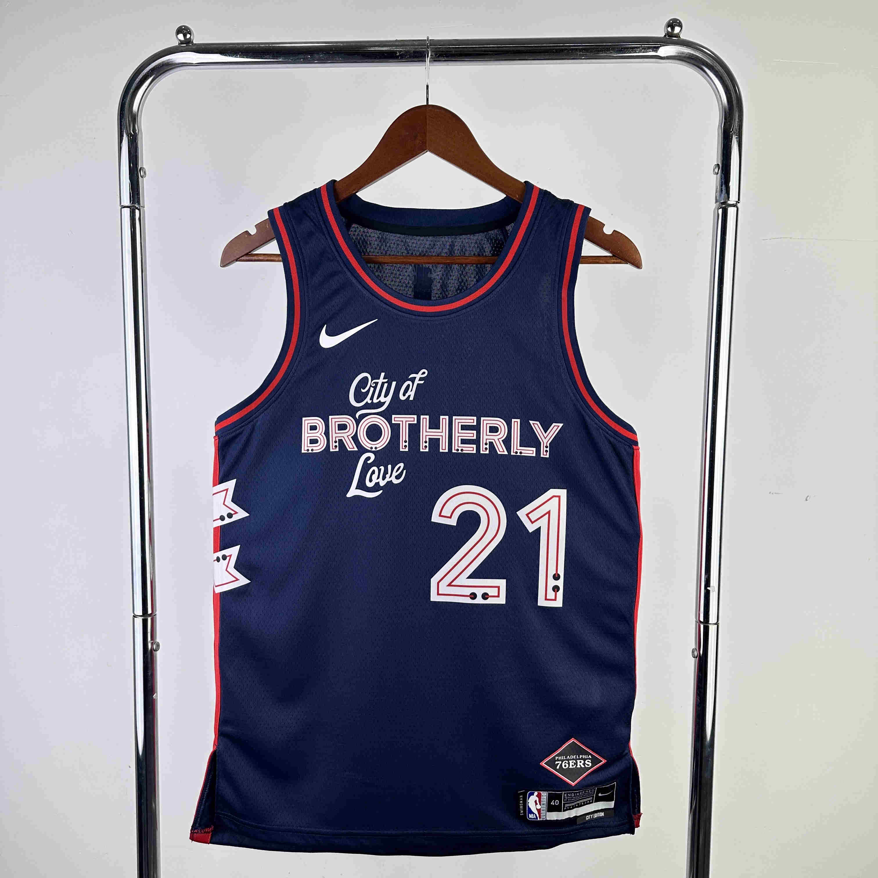 Philadelphia 76ers NBA Jersey Embiid 21