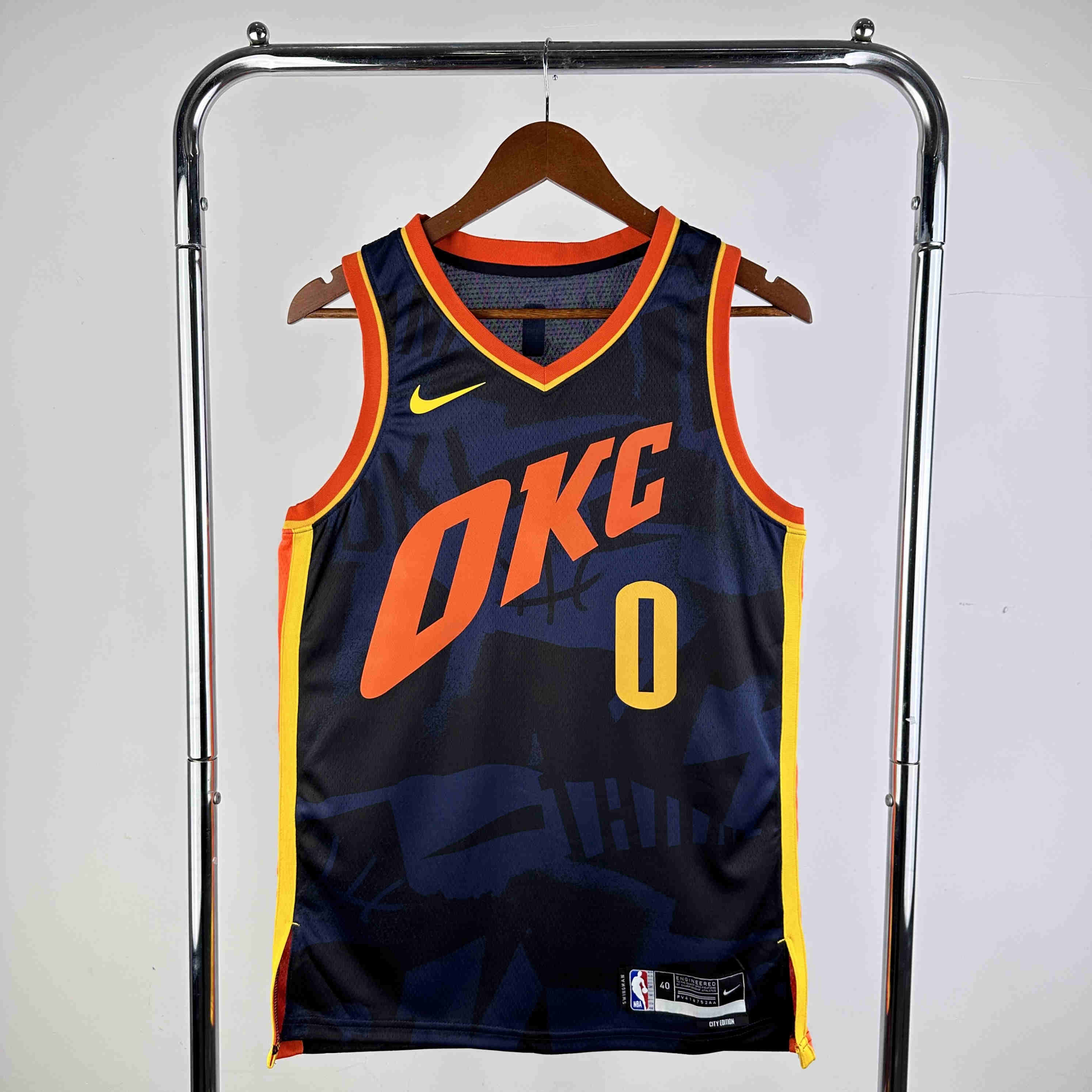 Oklahoma City Thunder  NBA Jersey   Westbrook 0