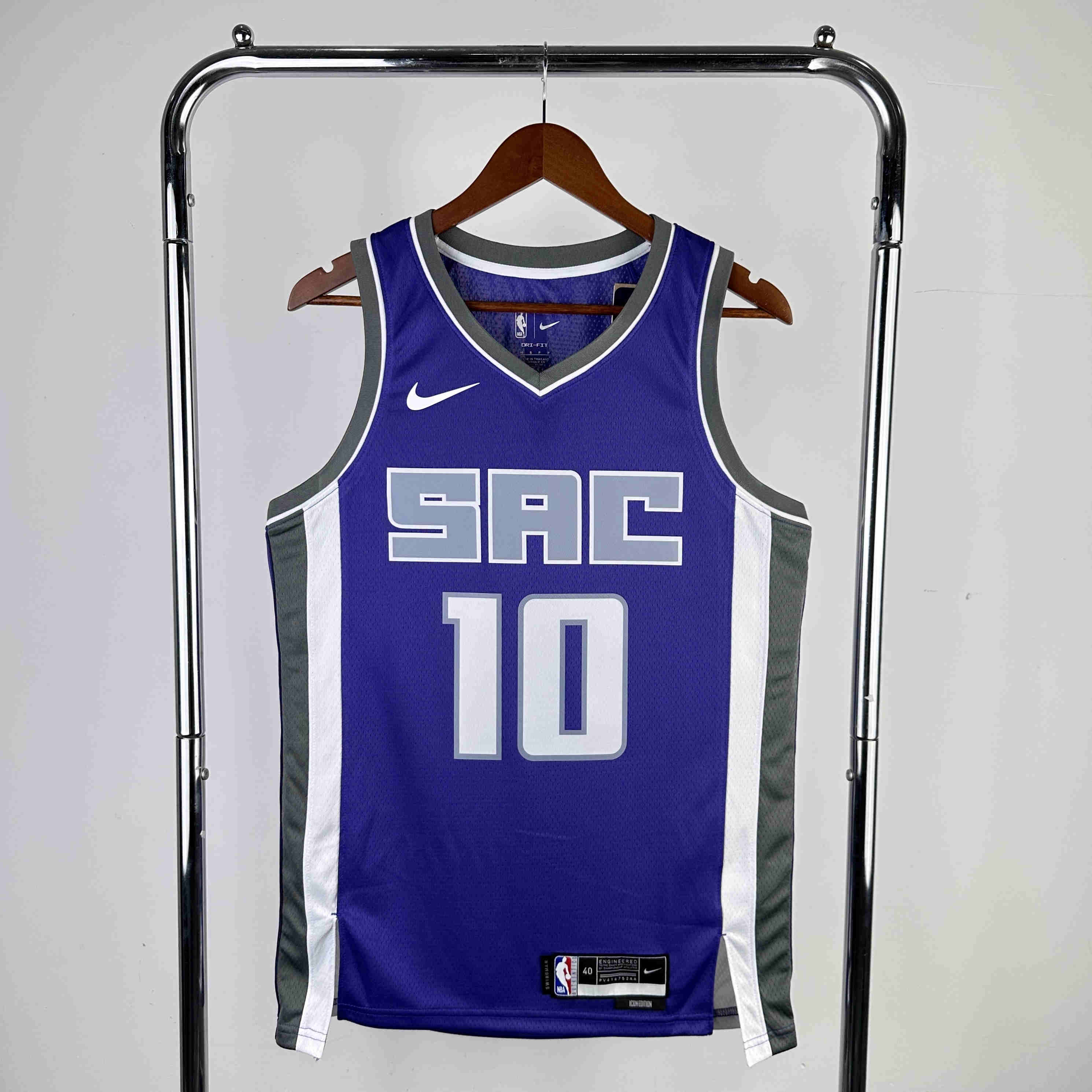 Rochester Royals NBA Jersey Sabonis 10 away purple