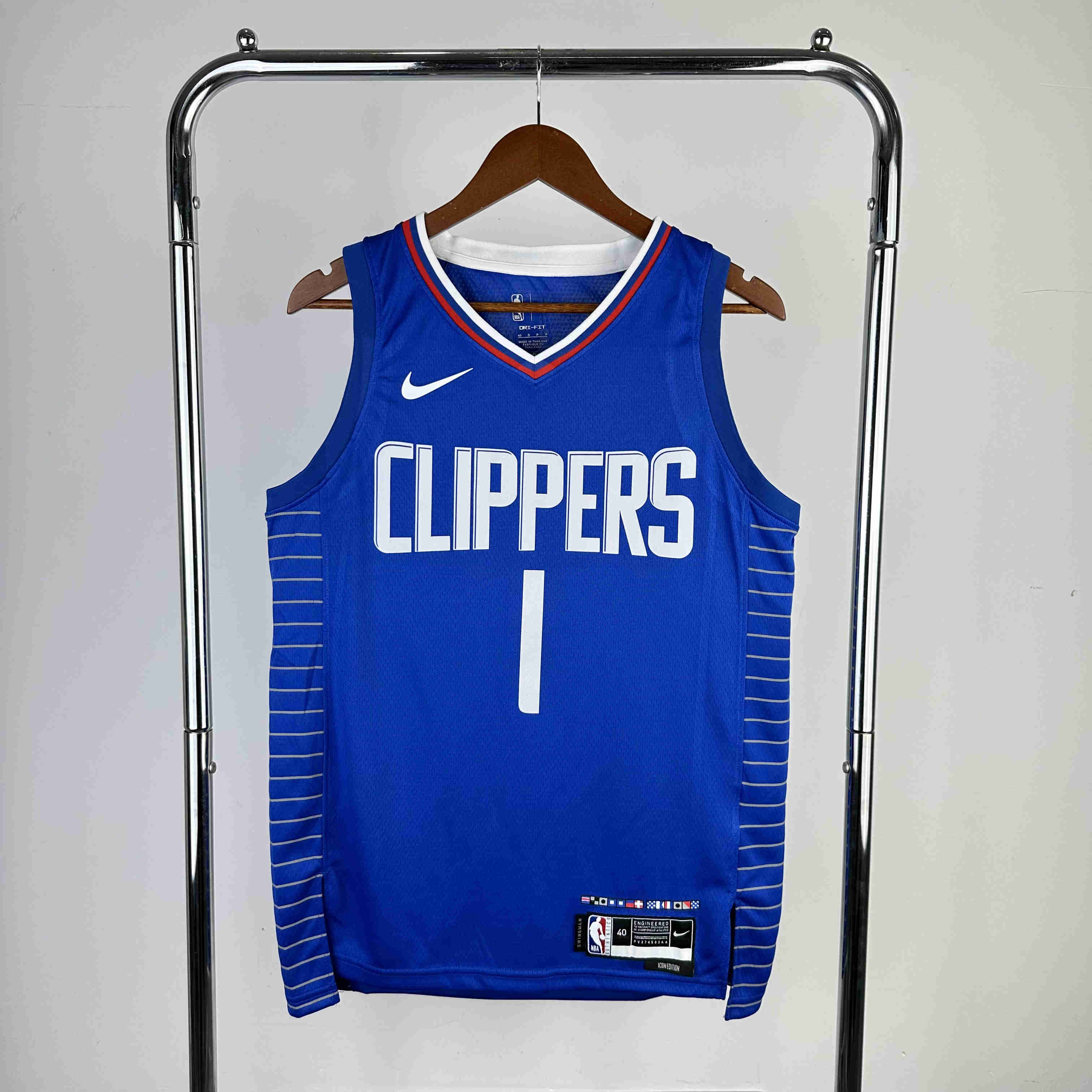 Los Angeles Clippers NBA Jersey away bule    Harden 1