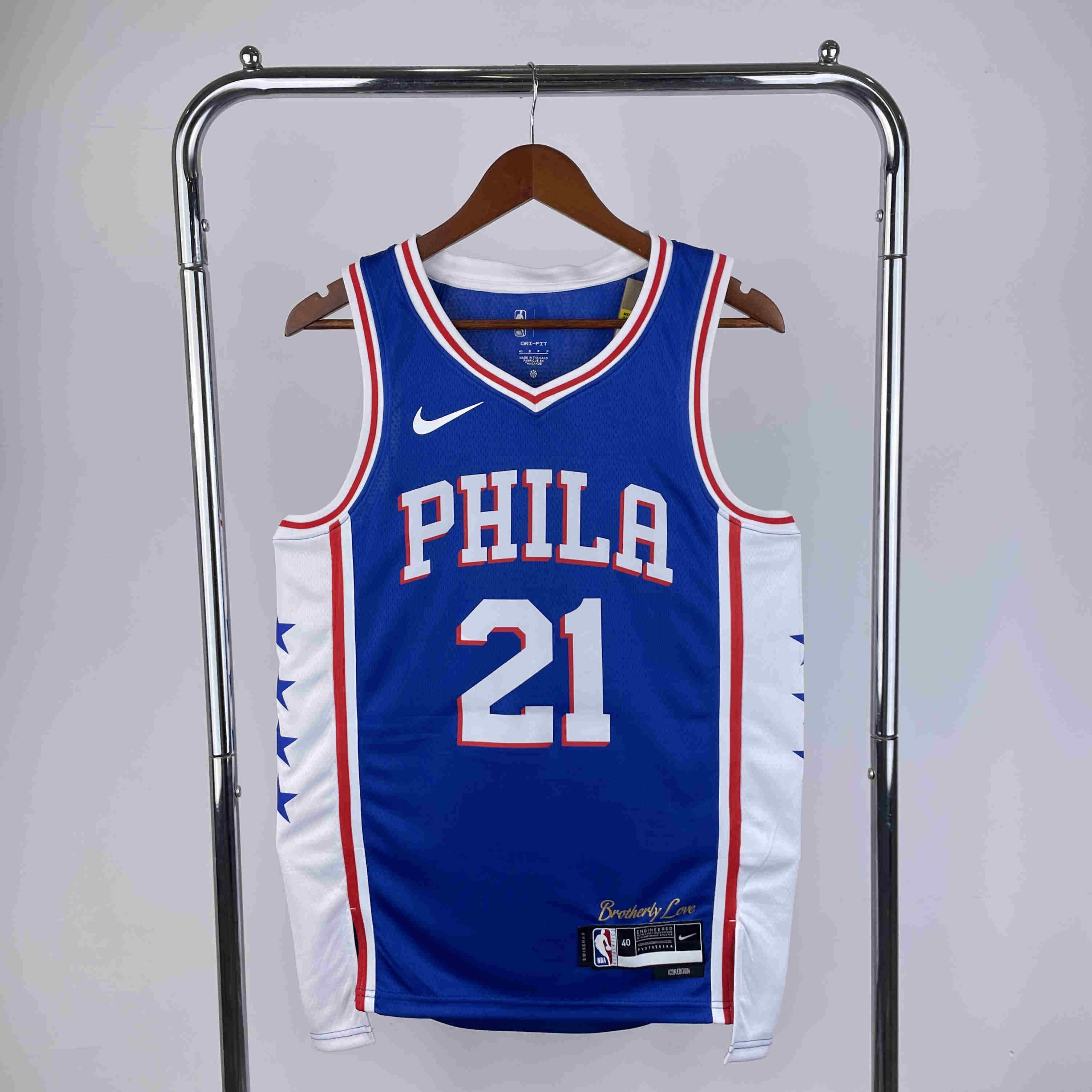  Philadelphia  76ers  NBA Jersey Embiid 21