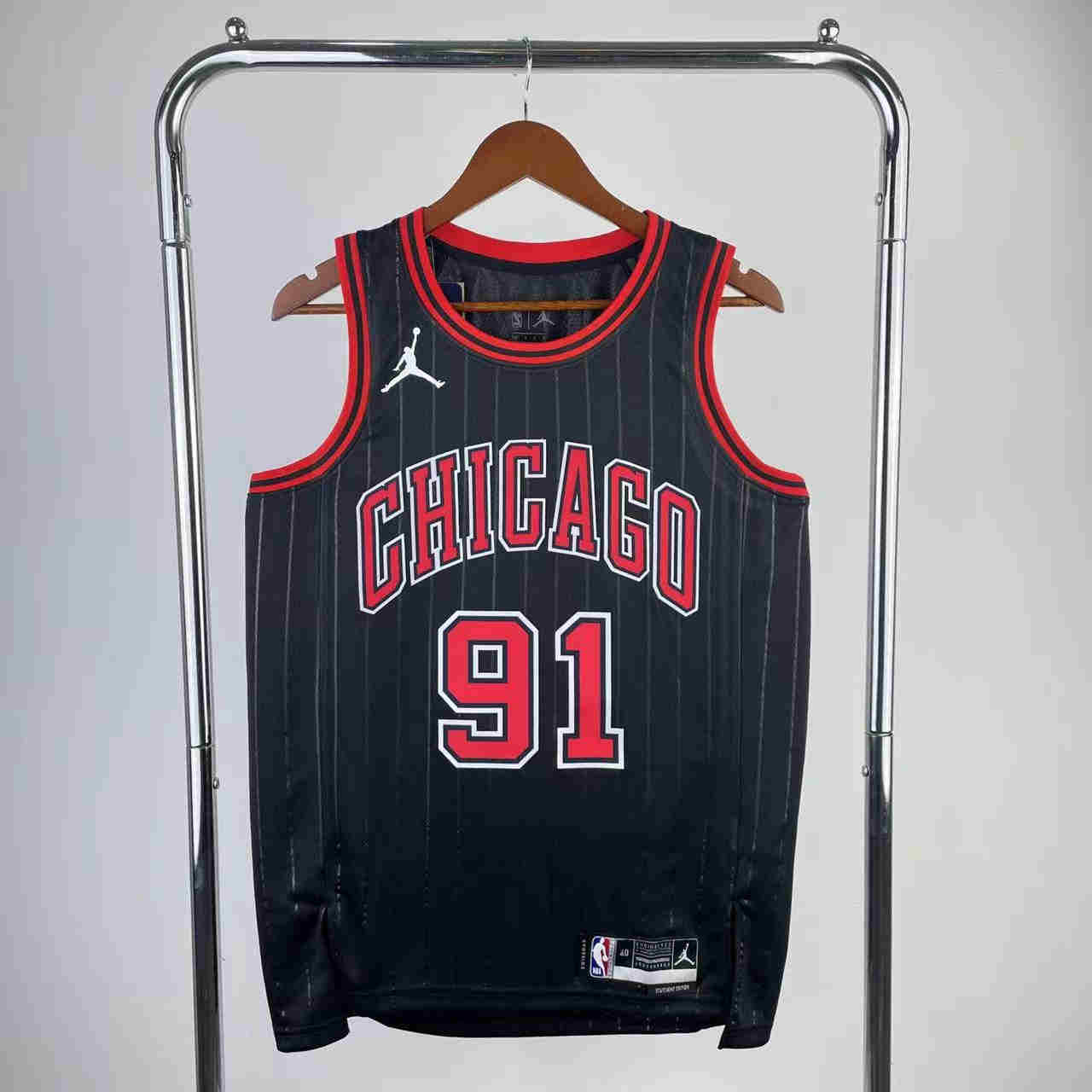 Chicago Bulls  NBA Jersey Rodman 91