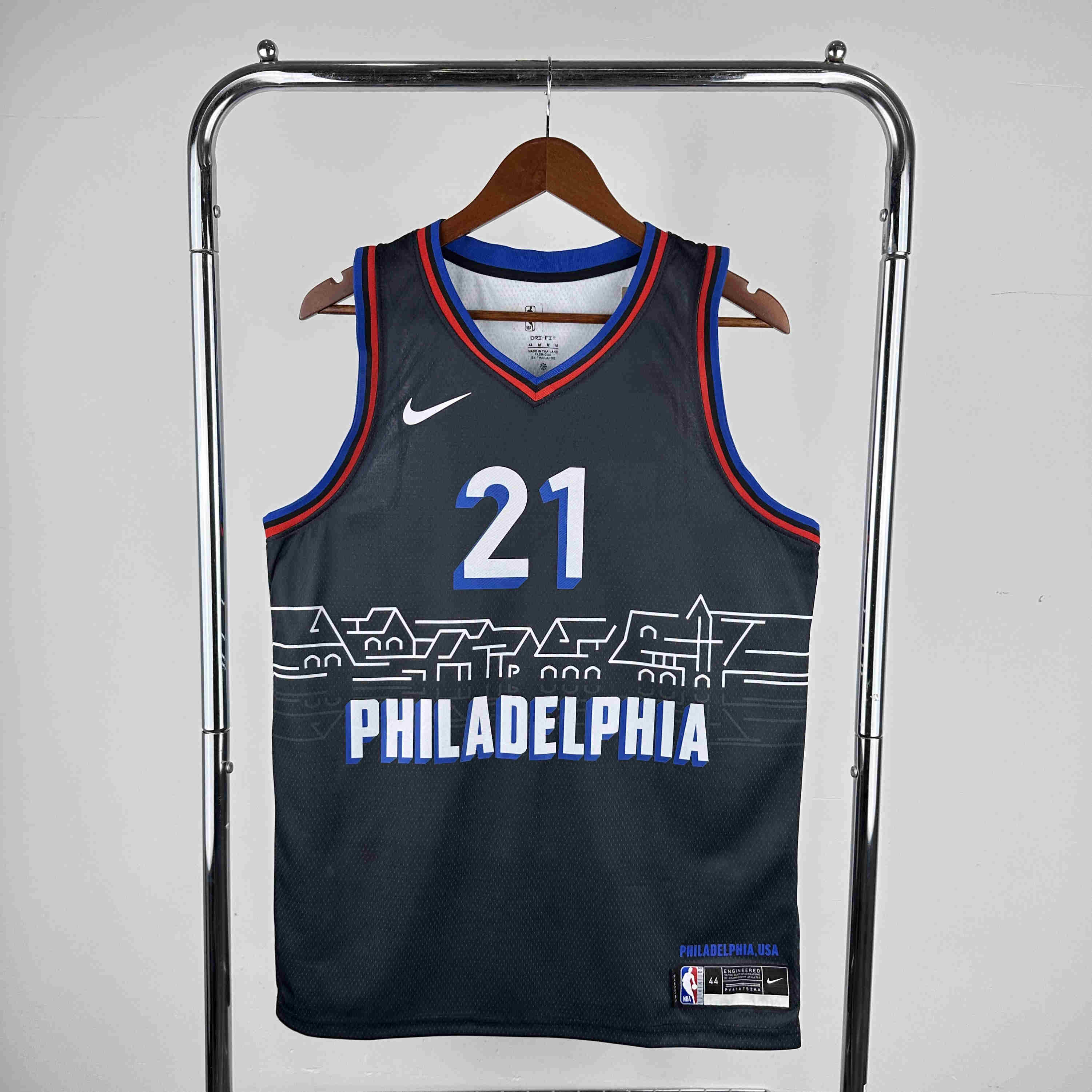  2021 Philadelphia  76ers  NBA Jersey NO. 21