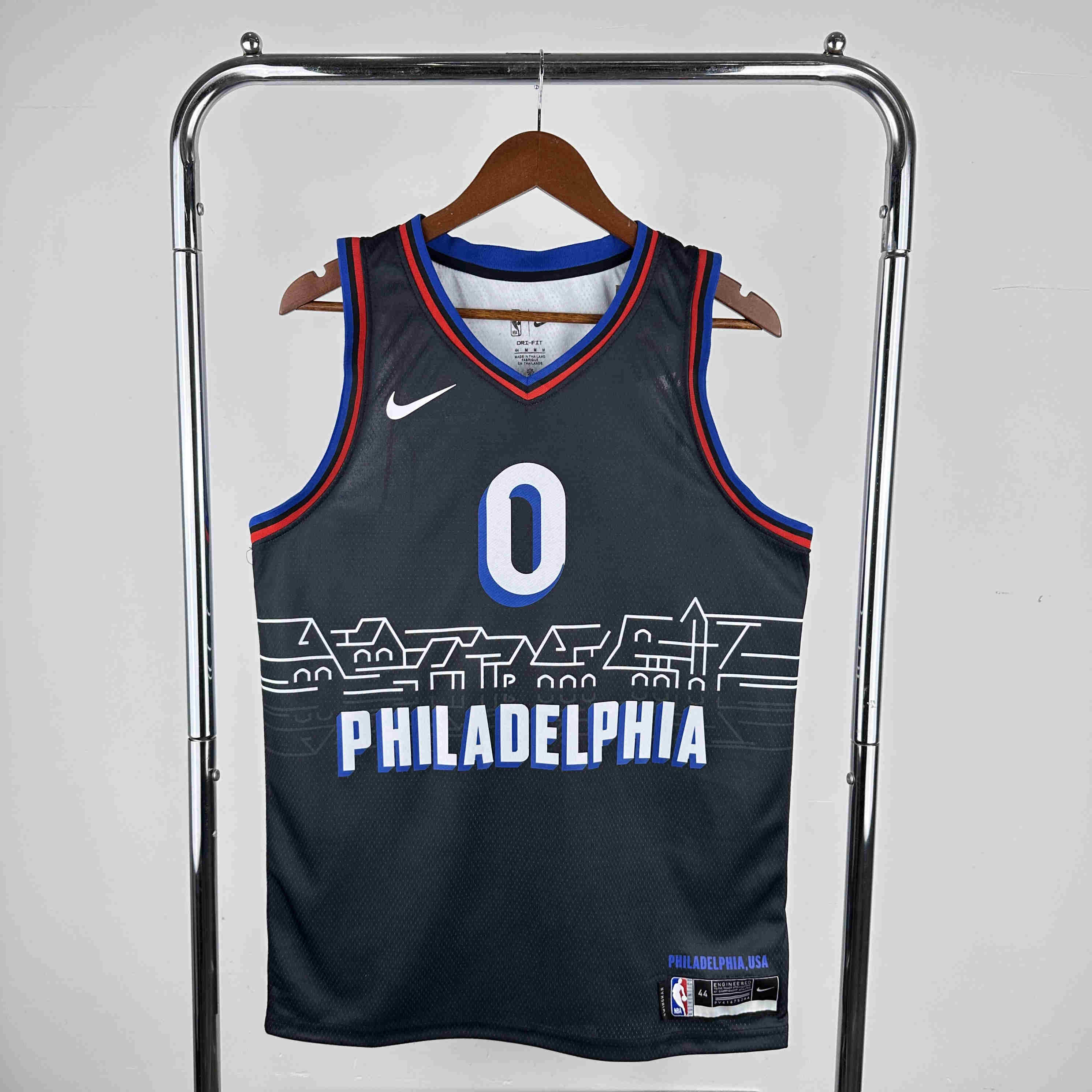  2021 Philadelphia  76ers  NBA Jersey NO. 0