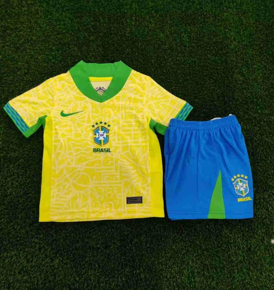 2024-2025 Brazil home kids kit 