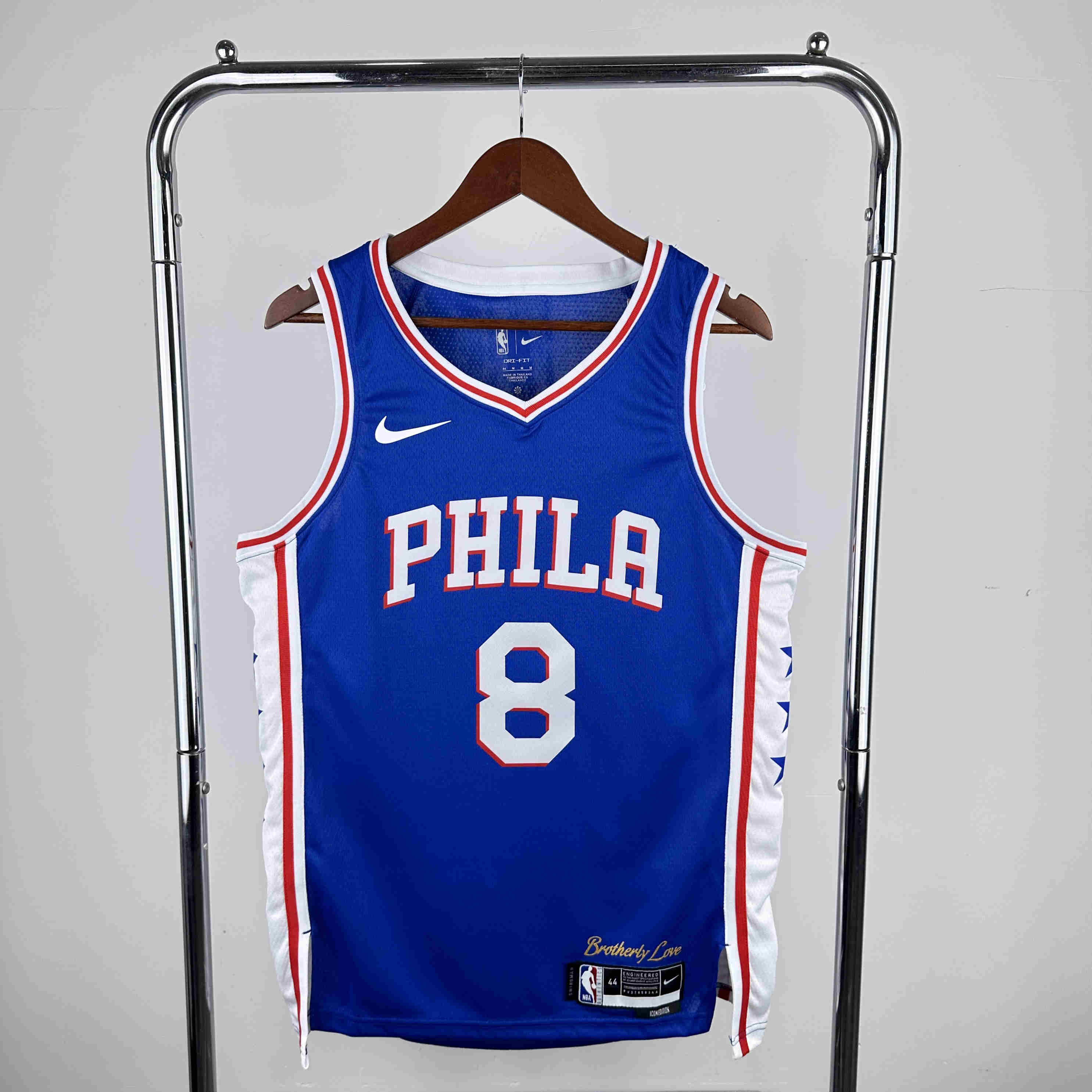  2023 Philadelphia  76ers  NBA Jersey NO. 8 away