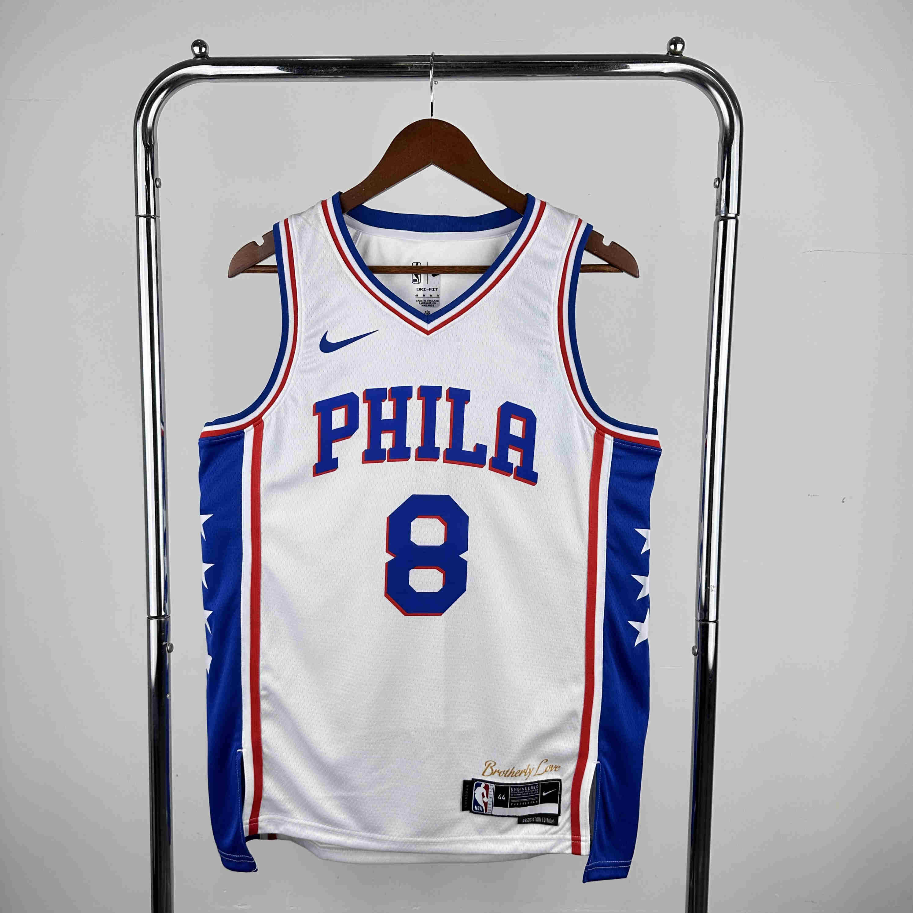  2023 Philadelphia  76ers  NBA Jersey NO. 8 home