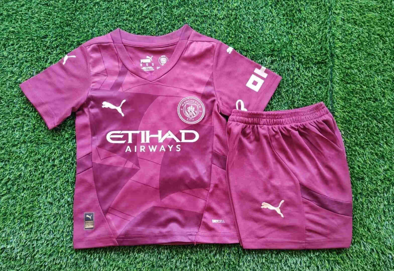 2024/2025 Manchester City  away 2rd  kids kit 